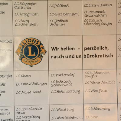 K-Design - GrafiKunst: Sponsorenwand Logofliesen
