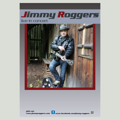 Werbeagentur K-Design: Plakat Jimmy Roggers solo